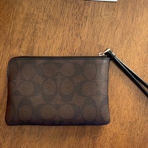 - ✨Brown Coach Wristlet ✨